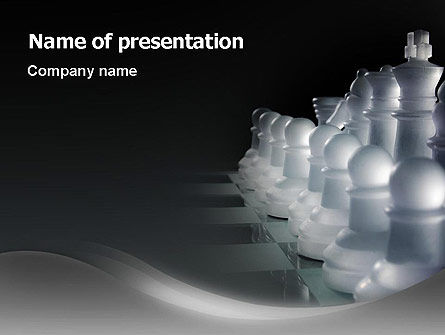 Chess Troops Ready To Fight PowerPoint Template, 02273, Business — PoweredTemplate.com