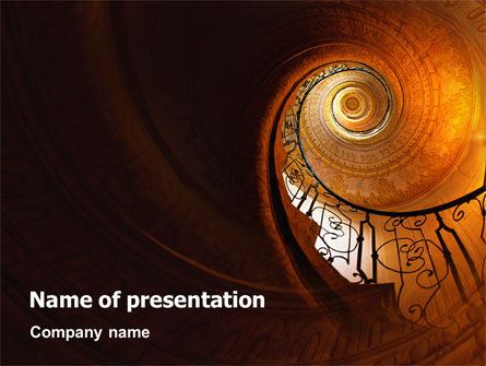 Stairs PowerPoint Template, Free PowerPoint Template, 02275, Construction — PoweredTemplate.com
