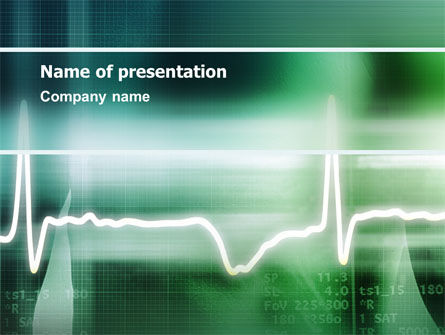 Cardio PowerPoint Template, PowerPoint-sjabloon, 02300, Medisch — PoweredTemplate.com