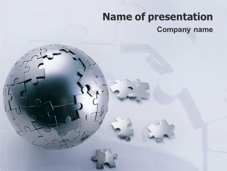 Modello PowerPoint - Puzzle world, Modello PowerPoint, 02301, Mondiale — PoweredTemplate.com