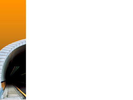 Modelo do PowerPoint - túnel laranja fundo, Deslizar 3, 02320, Construção — PoweredTemplate.com