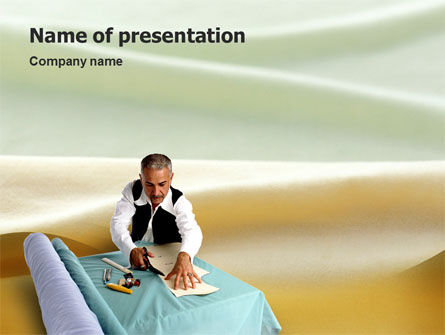 Tailoring PowerPoint Template, 02332, Business — PoweredTemplate.com