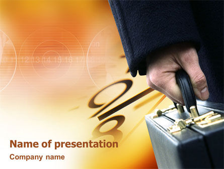 1週間での営業時間 - PowerPointテンプレート, 無料 PowerPointテンプレート, 02336, ビジネスコンセプト — PoweredTemplate.com