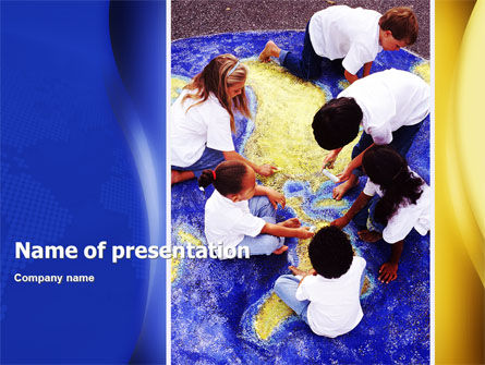 Modelo do PowerPoint - crianças e mundo, Grátis Modelo do PowerPoint, 02339, Education & Training — PoweredTemplate.com