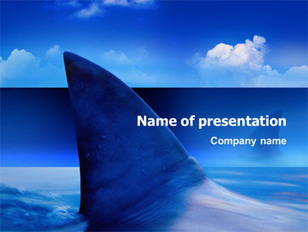 Hai PowerPoint Vorlage, PowerPoint-Vorlage, 02483, Tiere und Haustiere — PoweredTemplate.com