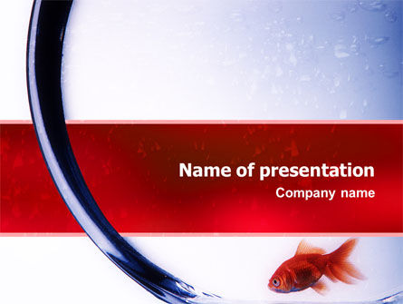 Modèle PowerPoint de poisson rouge, Gratuit Modele PowerPoint, 02488, Nature / Environnement — PoweredTemplate.com