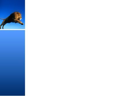 狮子PowerPoint模板, 幻灯片 3, 02519, 动物和宠物 — PoweredTemplate.com