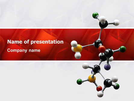 Genetisch Recombinant Geneeskunde PowerPoint Template, PowerPoint-sjabloon, 02526, Technologie en Wetenschap — PoweredTemplate.com