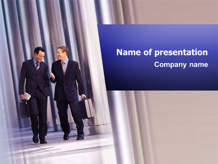 Business Talk PowerPoint Template, Free PowerPoint Template, 02535, Business — PoweredTemplate.com