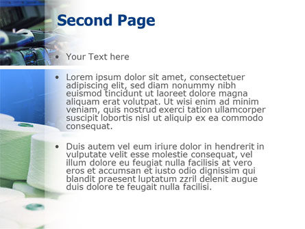 Modello PowerPoint - Tessitura, Slide 2, 02569, Servizi/industriale — PoweredTemplate.com