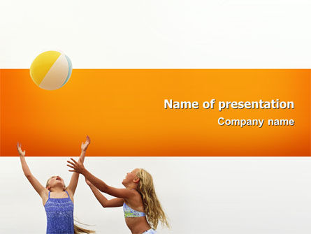 Kids Playing PowerPoint Template, Free PowerPoint Template, 02573, People — PoweredTemplate.com