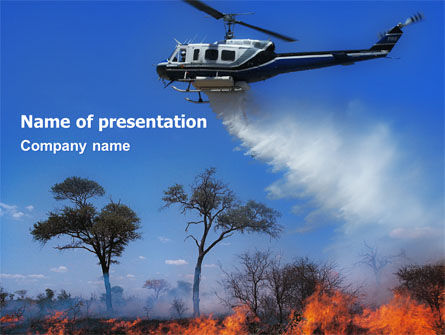 Wildfire PowerPoint Template, Free PowerPoint Template, 02591, Cars and Transportation — PoweredTemplate.com