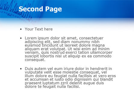 Plantilla de PowerPoint - ecg en azul, Diapositiva 2, 02617, Médico — PoweredTemplate.com