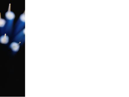 青色ケーブル - PowerPointテンプレート, スライド 3, 02620, 技術＆科学 — PoweredTemplate.com