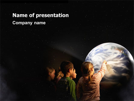 Planetarium PowerPoint Template, Free PowerPoint Template, 02625, Education & Training — PoweredTemplate.com