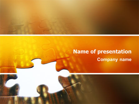 Missing Part PowerPoint Template, Free PowerPoint Template, 02652, Business Concepts — PoweredTemplate.com