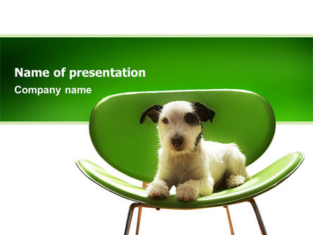 Puppy PowerPoint Template, Gratis PowerPoint-sjabloon, 02658, Dieren en Huisdieren — PoweredTemplate.com