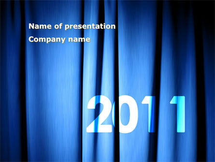 Jaar 2011 PowerPoint Template, Gratis PowerPoint-sjabloon, 02679, Vakantie/Speciale Gelegenheden — PoweredTemplate.com
