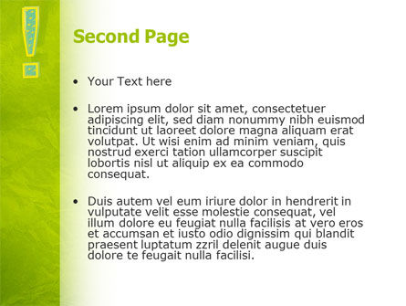 Templat PowerPoint Tanda Seru, Slide 2, 02683, Abstrak/Tekstur — PoweredTemplate.com