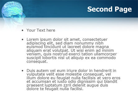 Modèle PowerPoint de activité cérébrale, Diapositive 2, 02693, Médical — PoweredTemplate.com