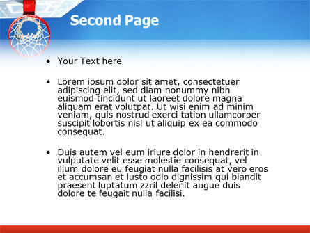 Modèle PowerPoint de panier, Diapositive 2, 02699, Sport — PoweredTemplate.com
