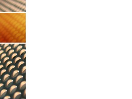 Modello PowerPoint - Grigio- griglia arancione, Slide 3, 02723, Astratto/Texture — PoweredTemplate.com