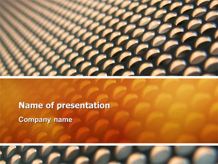 Modèle PowerPoint de grille gris-orange, Gratuit Modele PowerPoint, 02723, Abstrait / Textures — PoweredTemplate.com