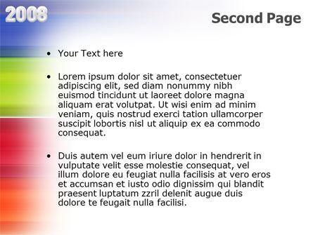 Nyr 2008年的颜色PowerPoint模板, 幻灯片 2, 02747, 商业概念 — PoweredTemplate.com