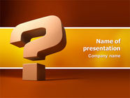 Question Mark In 3D - Free Presentation Template for Google Slides and ...