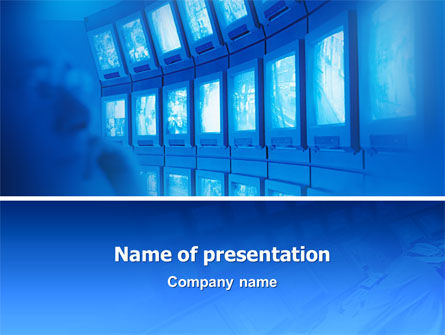 Security Service PowerPoint Template, Free PowerPoint Template, 02771, Telecommunication — PoweredTemplate.com