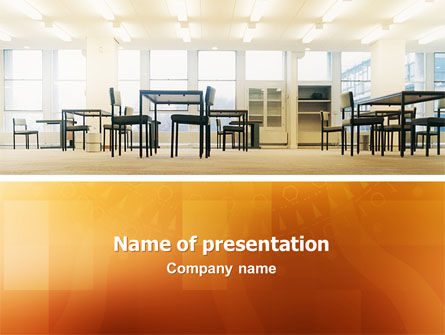 Office Canteen PowerPoint Template, Free PowerPoint Template, 02798, Construction — PoweredTemplate.com