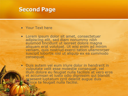 Modèle PowerPoint gratuit de jour de thanksgiving, Diapositive 2, 02819, Fêtes / Grandes occasions — PoweredTemplate.com