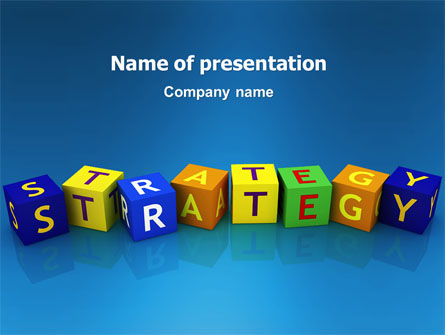ビジネス戦略教育 - PowerPointテンプレート, PowerPointテンプレート, 02836, 3D — PoweredTemplate.com