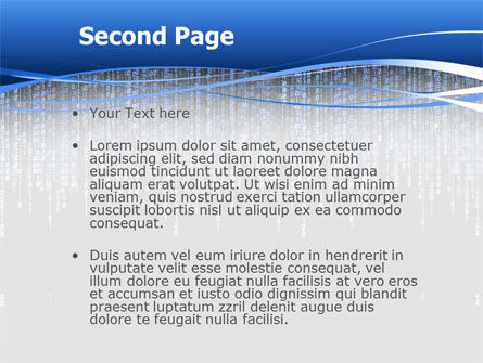 Templat PowerPoint Tema Matrix, Slide 2, 02851, Teknologi dan Ilmu Pengetahuan — PoweredTemplate.com