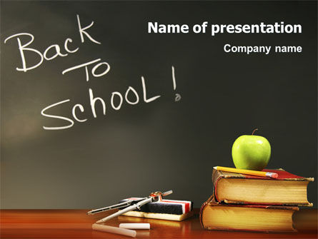 Back To School PowerPoint Template, 02867, Education & Training — PoweredTemplate.com