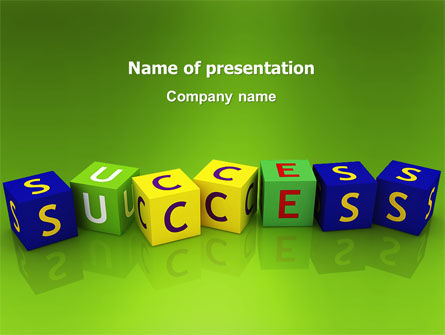 Success PowerPoint Template, 02869, Business Concepts — PoweredTemplate.com