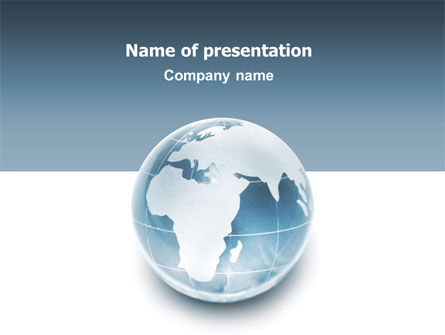 水晶世界PowerPoint模板, 免费 PowerPoint模板, 02876, 全球 — PoweredTemplate.com