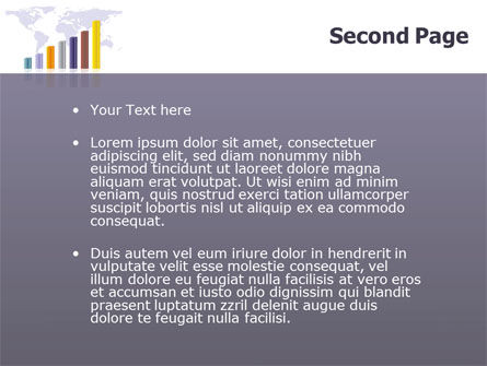 Templat PowerPoint Diagram Biru Gelap, Slide 2, 02906, Finansial/Akuntansi — PoweredTemplate.com