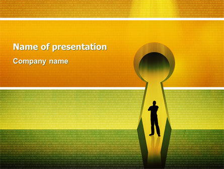 Digital Fortress PowerPoint Template, Gratis PowerPoint-sjabloon, 02910, Business Concepten — PoweredTemplate.com