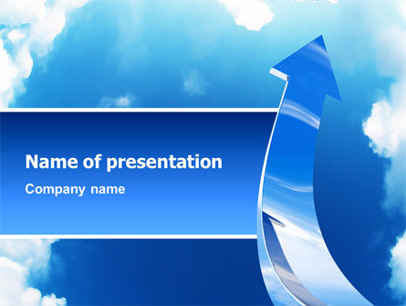 Going Up PowerPoint Template, PowerPoint Template, 02916, Business Concepts — PoweredTemplate.com