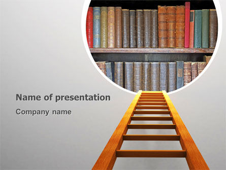 Road to Knowledge PowerPoint Template, 02917, Education & Training — PoweredTemplate.com