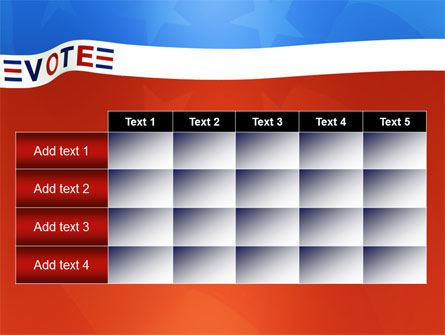 Vote PowerPoint Template, Backgrounds | 02942 | PoweredTemplate.com