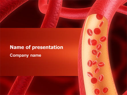Red Blood Cells PowerPoint Template, PowerPoint Template, 02953, Medical — PoweredTemplate.com