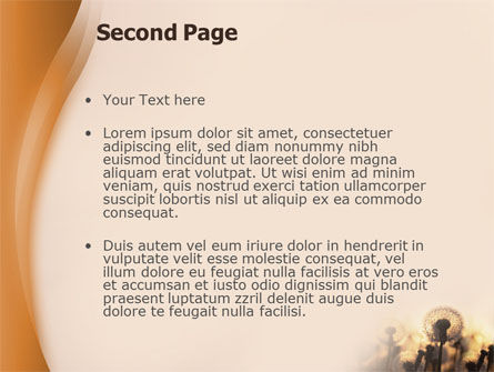 Plantilla de PowerPoint gratis - diente de león, Diapositiva 2, 02981, Naturaleza y medio ambiente — PoweredTemplate.com