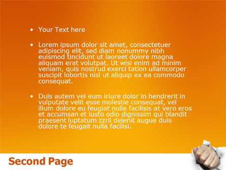 Modello PowerPoint - Pugno di forza, Slide 2, 03043, Concetti del Lavoro — PoweredTemplate.com