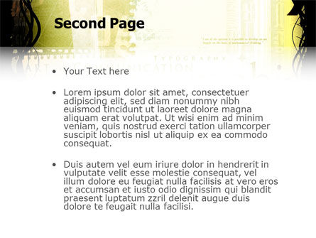 Typography PowerPoint Template, Slide 2, 03077, Art & Entertainment — PoweredTemplate.com