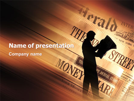 Press PowerPoint Template, 03080, Financial/Accounting — PoweredTemplate.com