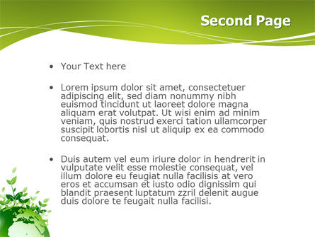 파워포인트 템플릿 - 녹색 환경, 슬라이드 2, 03091, 자연 및 환경 — PoweredTemplate.com