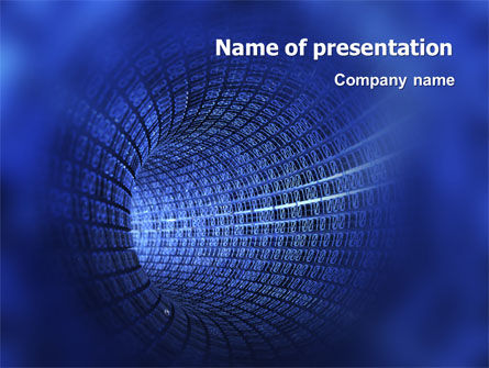 Infinite Space PowerPoint Template, Free PowerPoint Template, 03140, Technology and Science — PoweredTemplate.com