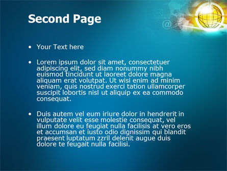 Templat PowerPoint Dunia Online, Slide 2, 03166, Telekomunikasi — PoweredTemplate.com